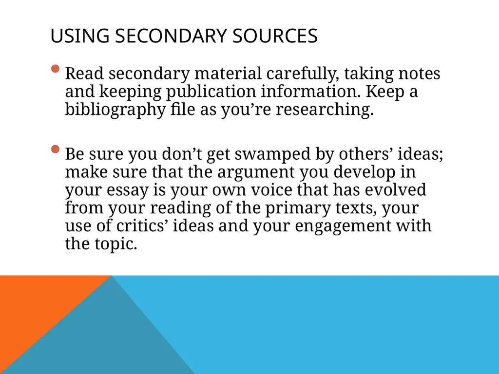 1. Realism and Literature 2. Writing the essay Dr - slide 19 of 23