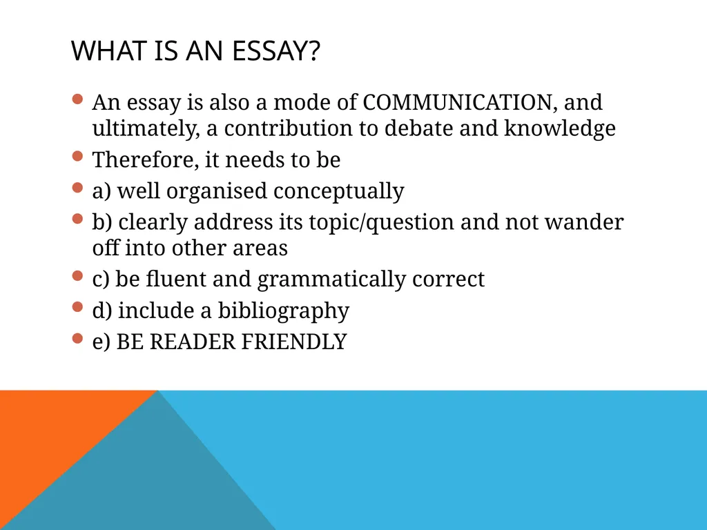 1. Realism and Literature 2. Writing the essay Dr - slide 11 of 23