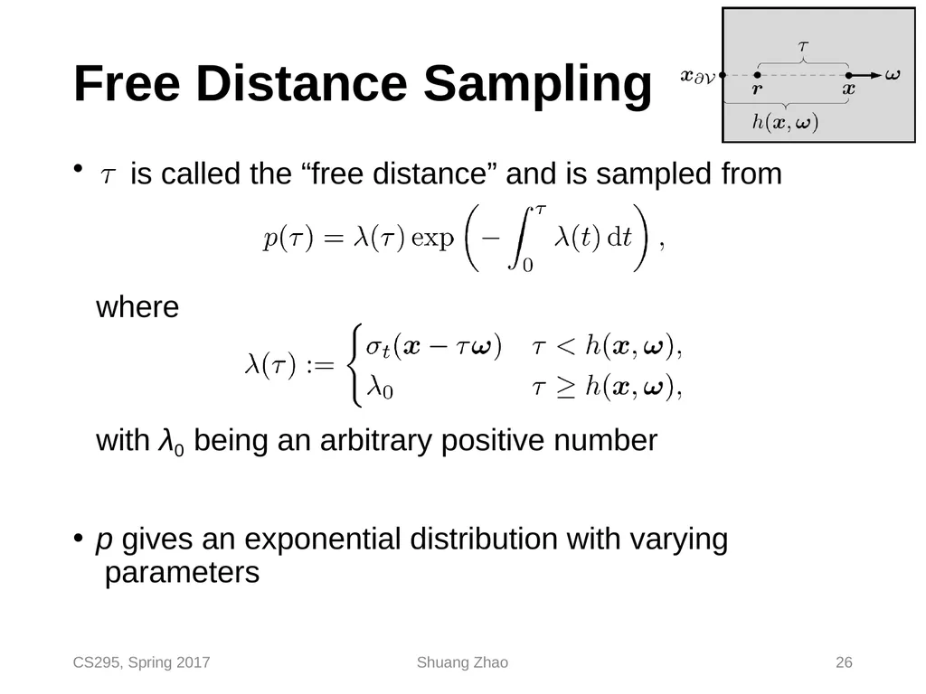 Radiative Transfer & Volume Path Tracing CS295, - slide 26 of 44
