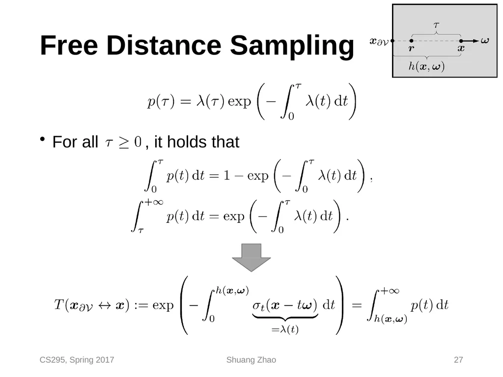 Radiative Transfer & Volume Path Tracing CS295, - slide 27 of 44