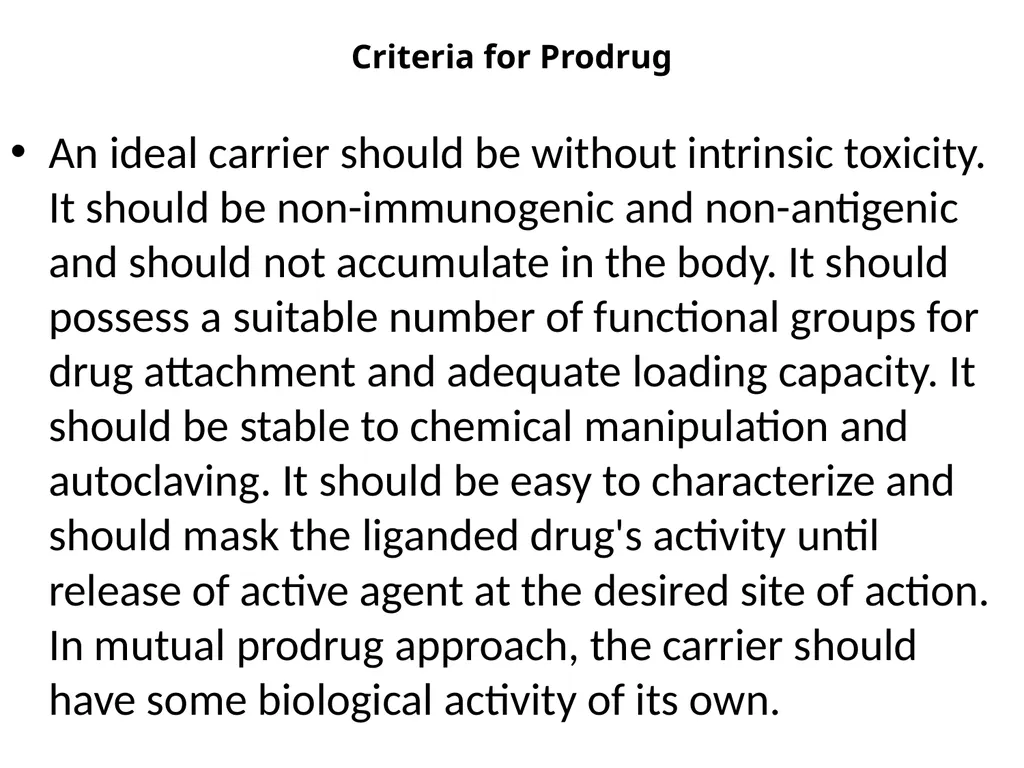 Prodrugs Basic concepts and application of - slide 18 of 68