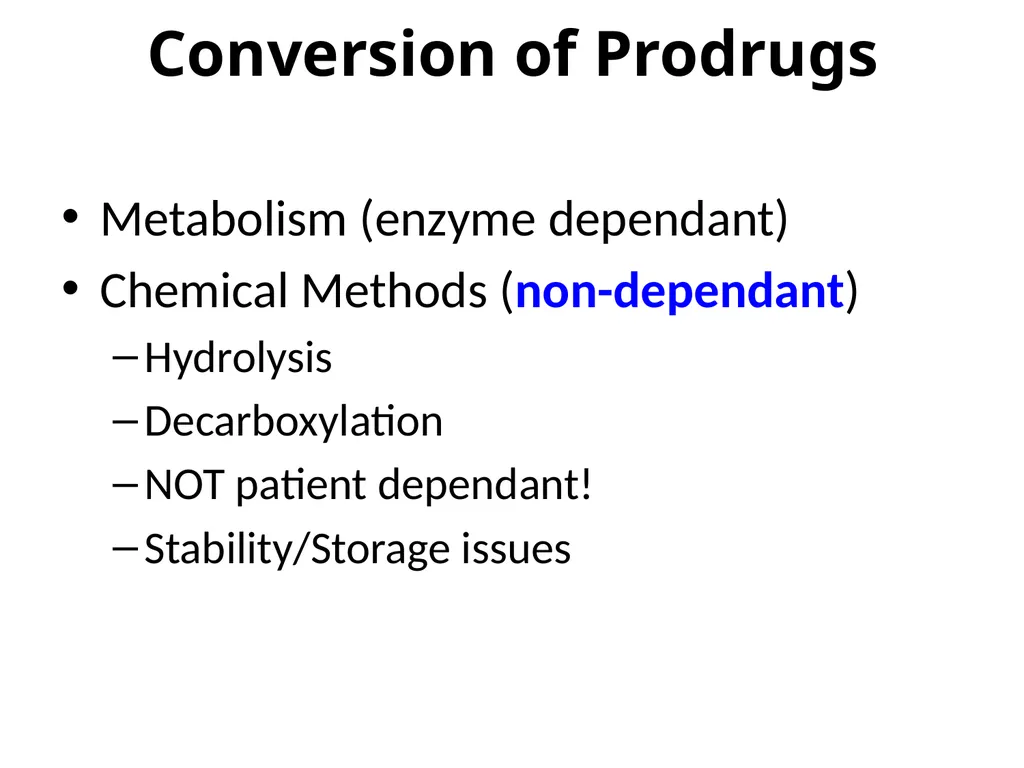 Prodrugs Basic concepts and application of - slide 6 of 68