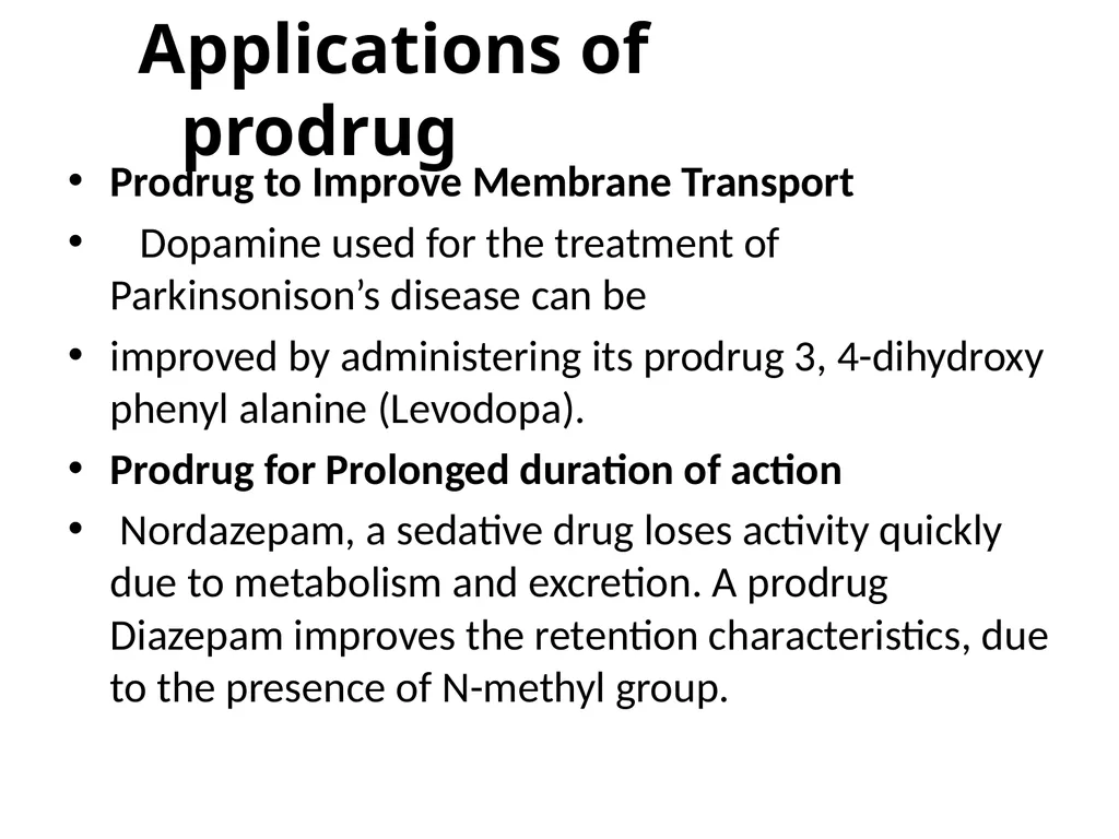Prodrugs Basic concepts and application of - slide 68 of 68