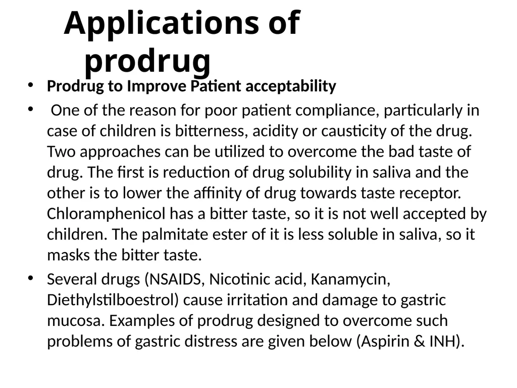 Prodrugs Basic concepts and application of - slide 65 of 68
