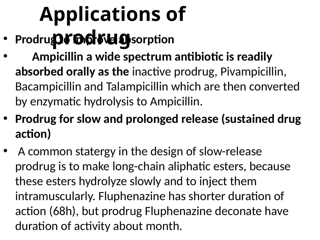 Prodrugs Basic concepts and application of - slide 67 of 68