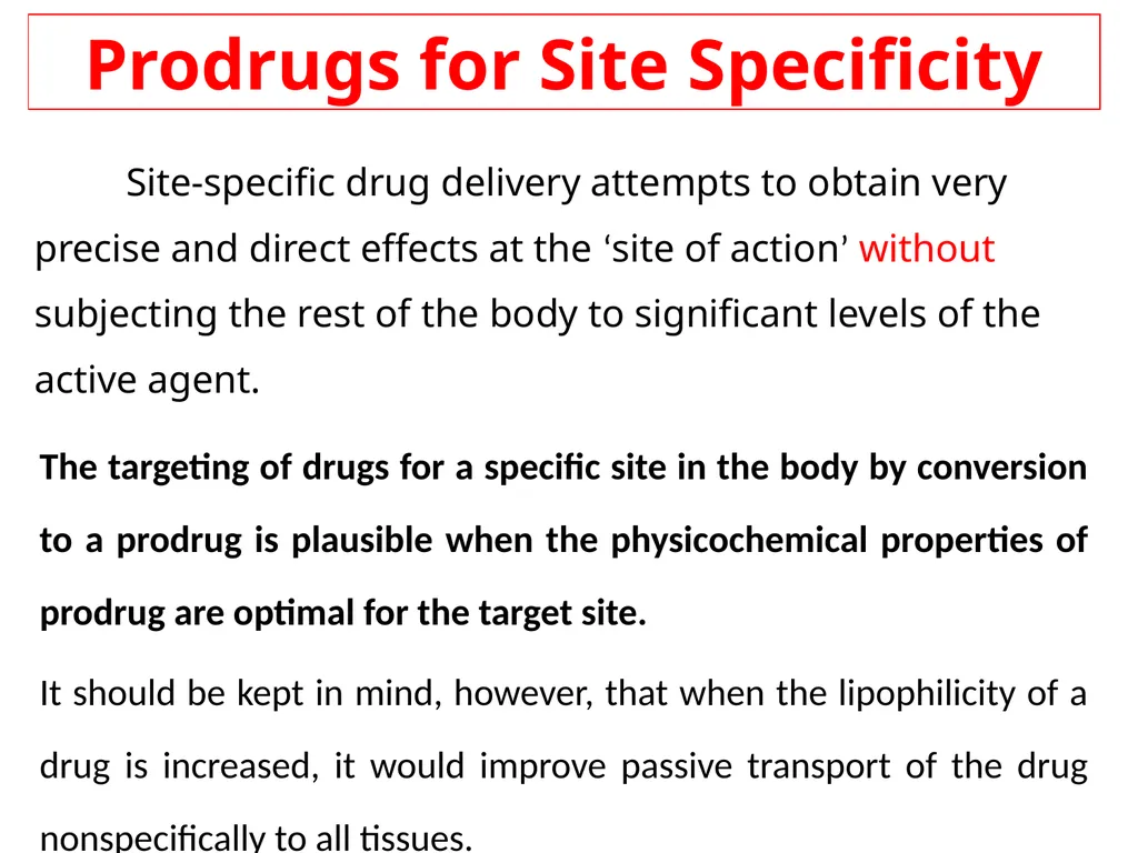 Prodrugs Basic concepts and application of - slide 31 of 68