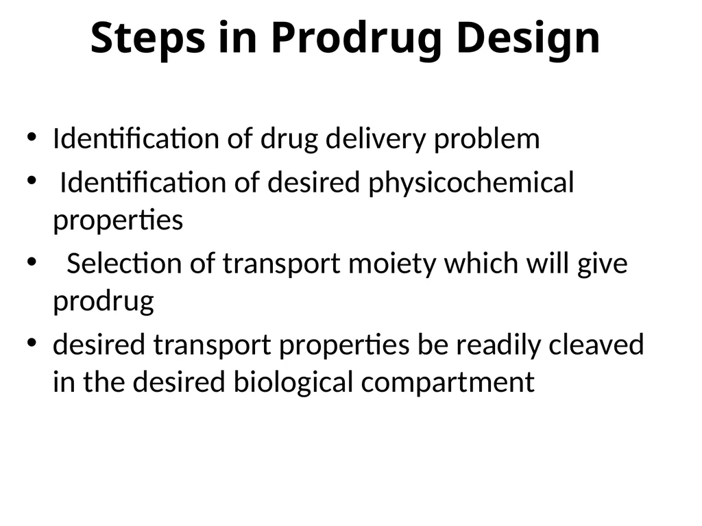 Prodrugs Basic concepts and application of - slide 13 of 68