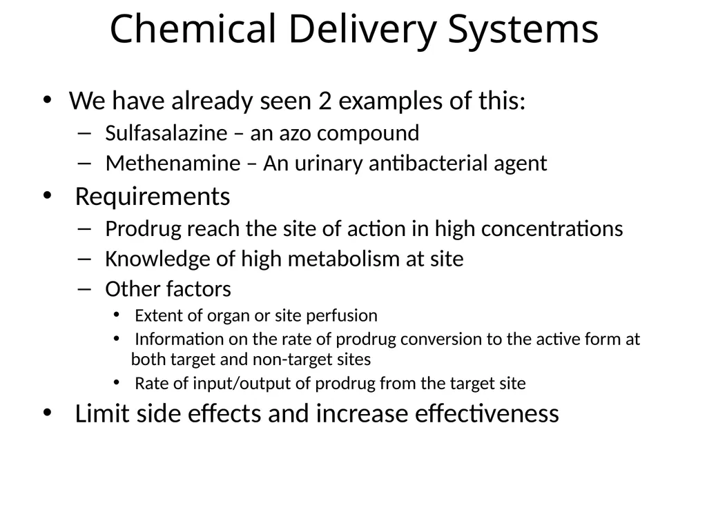 Prodrugs Basic concepts and application of - slide 64 of 68