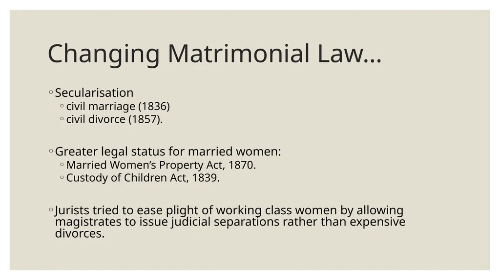 Marriage and Divorce Week 11 Outline Overview: - slide 12 of 20