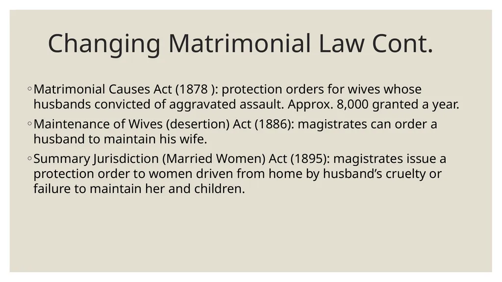 Marriage and Divorce Week 11 Outline Overview: - slide 13 of 20
