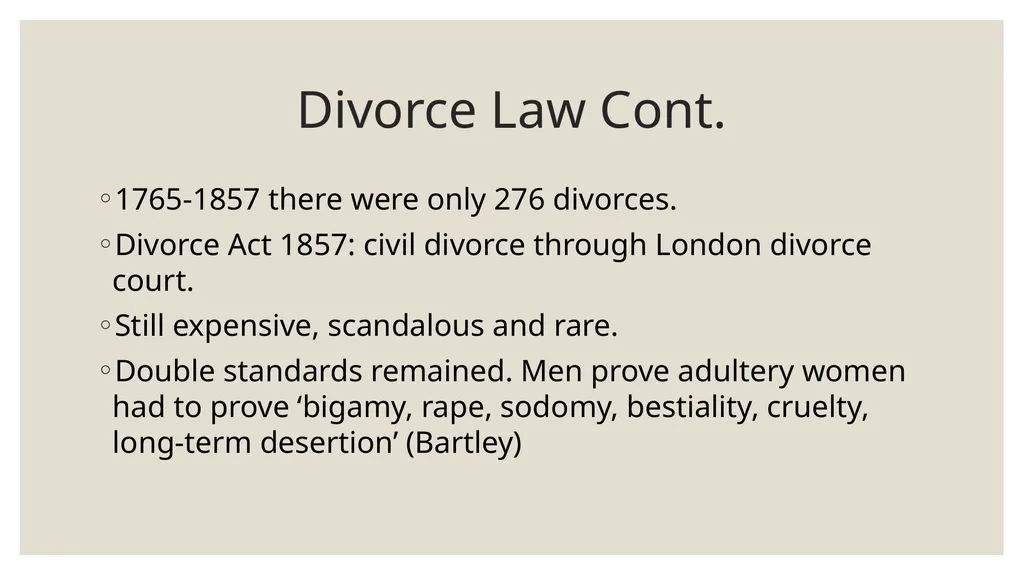 Marriage and Divorce Week 11 Outline Overview: - slide 18 of 20