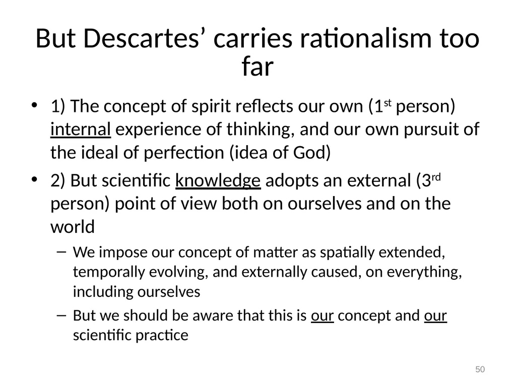 Empiricism, Rationalism, and Kant Really Good - slide 50 of 56