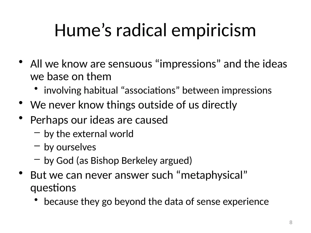 Empiricism, Rationalism, and Kant Really Good - slide 8 of 56