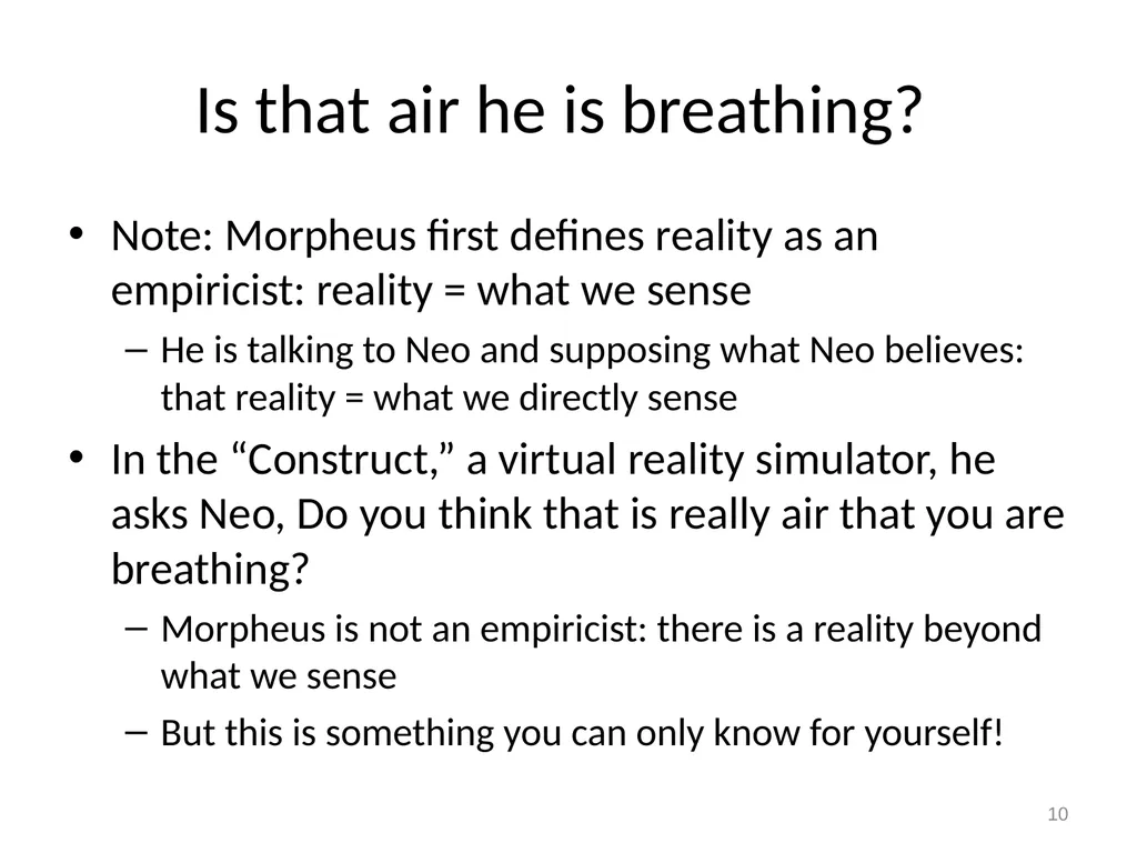 Empiricism, Rationalism, and Kant Really Good - slide 10 of 56