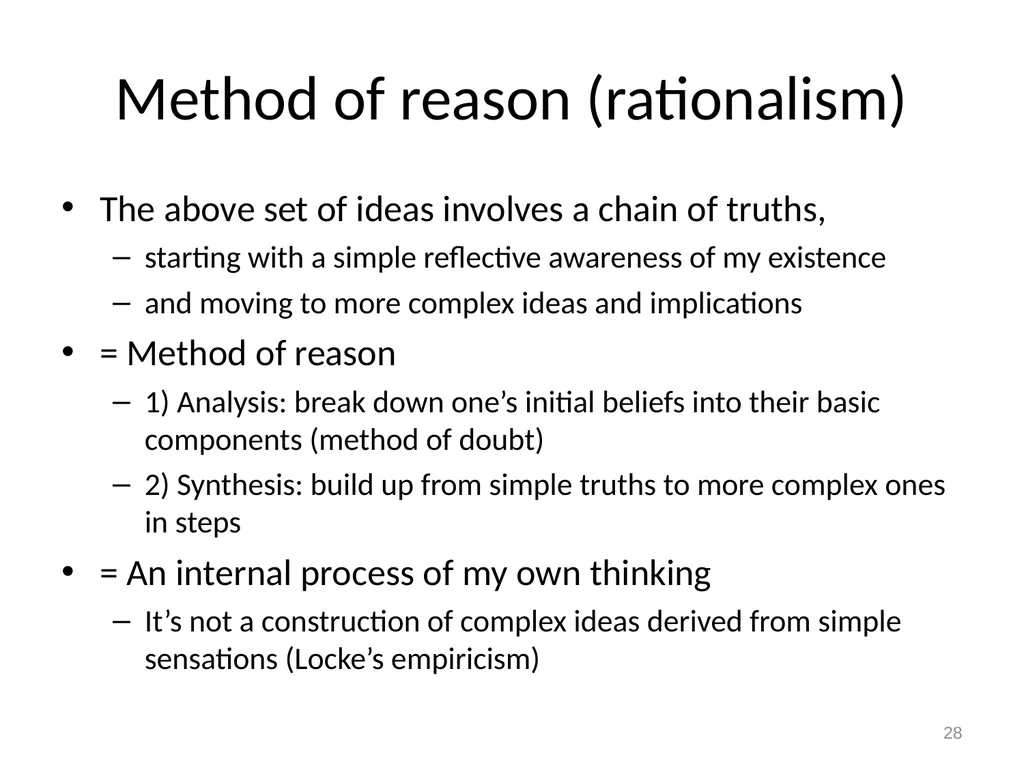 Empiricism, Rationalism, and Kant Really Good - slide 28 of 56
