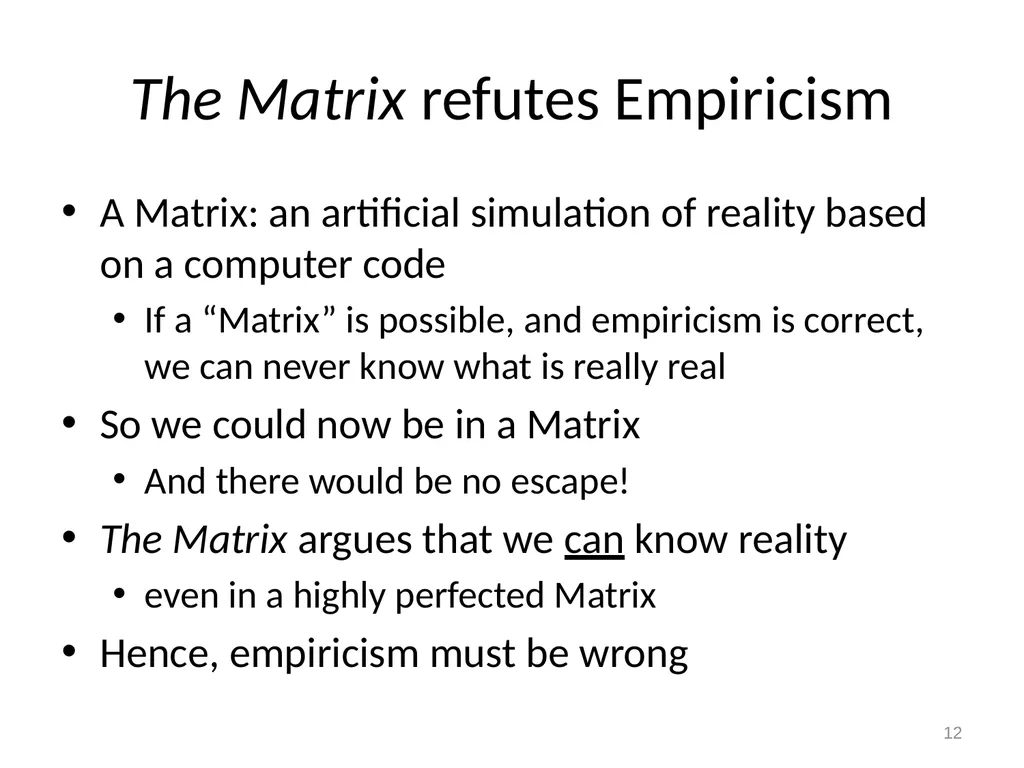 Empiricism, Rationalism, and Kant Really Good - slide 12 of 56