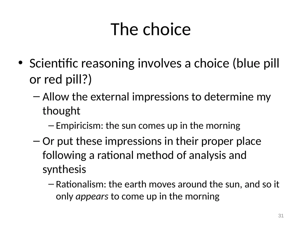 Empiricism, Rationalism, and Kant Really Good - slide 31 of 56