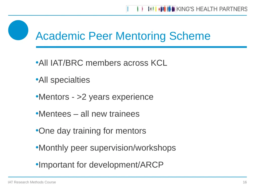 KCL IAT Research Methods Course Prof James - slide 16 of 19