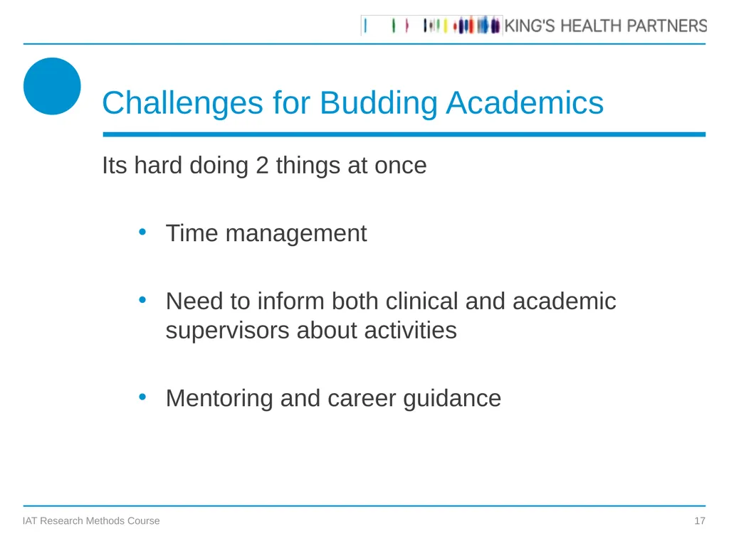 KCL IAT Research Methods Course Prof James - slide 17 of 19