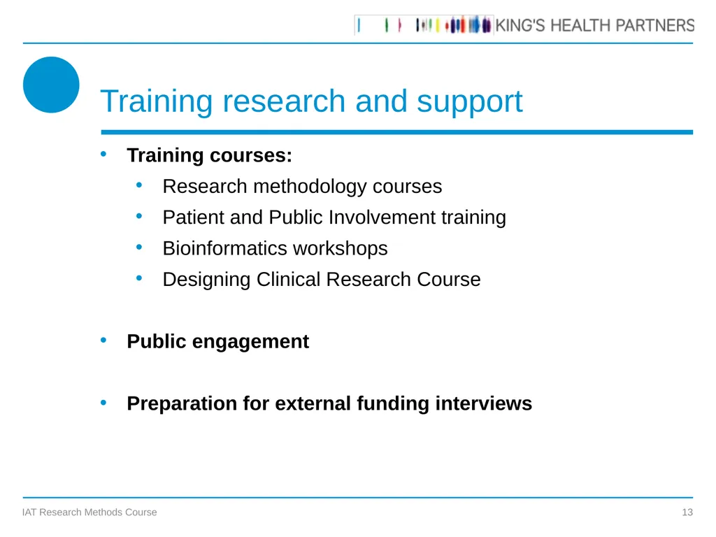 KCL IAT Research Methods Course Prof James - slide 13 of 19