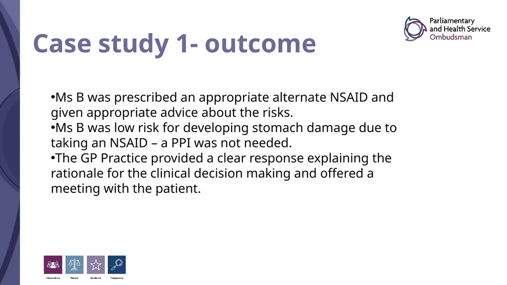 Understanding the Ombudsman’s Clinical Standard - slide 9 of 20