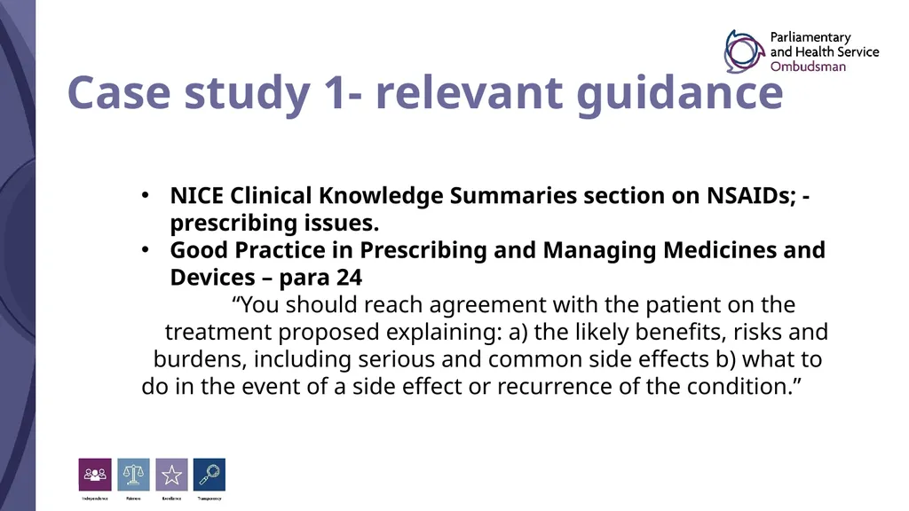 Understanding the Ombudsman’s Clinical Standard - slide 8 of 20