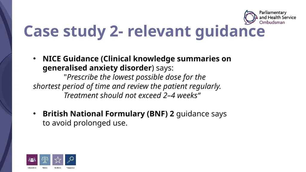 Understanding the Ombudsman’s Clinical Standard - slide 11 of 20