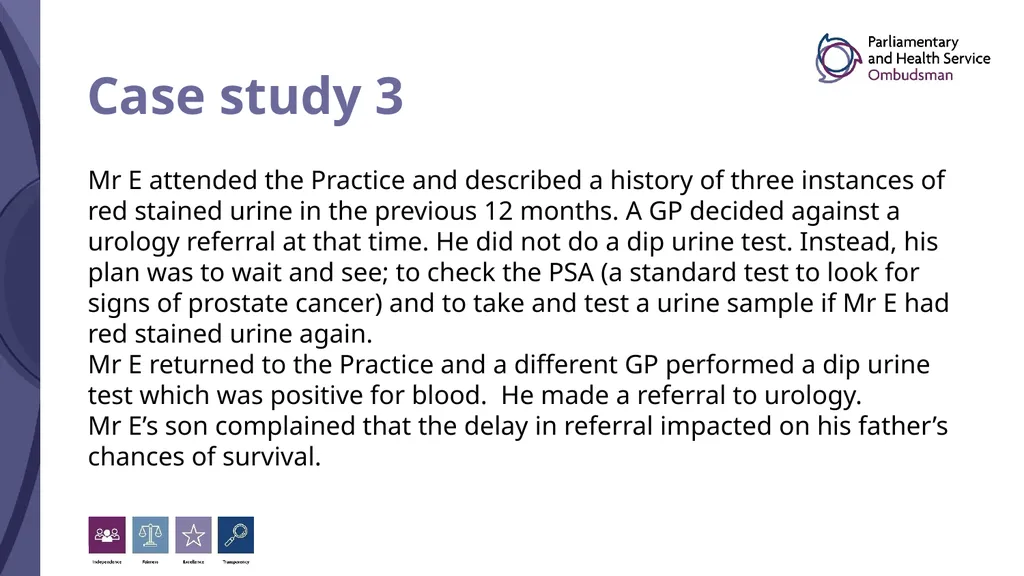Understanding the Ombudsman’s Clinical Standard - slide 13 of 20