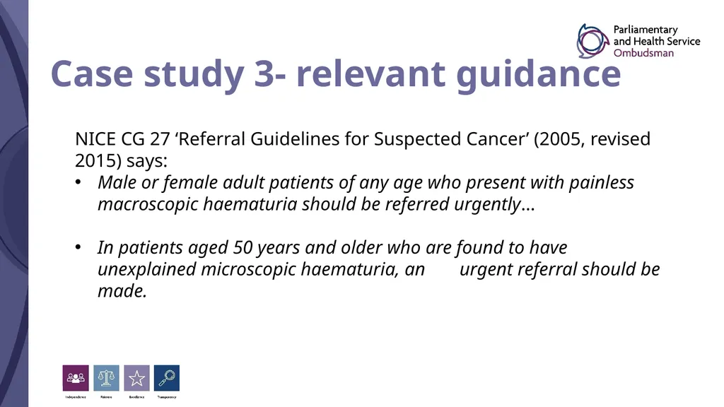 Understanding the Ombudsman’s Clinical Standard - slide 14 of 20