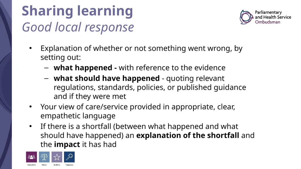 Understanding the Ombudsman’s Clinical Standard - slide 18 of 20