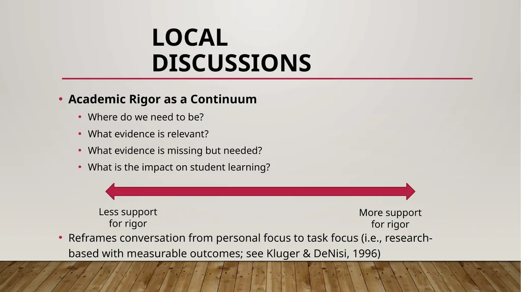 Defining and implementing academic rigor: a 5-year - slide 17 of 36