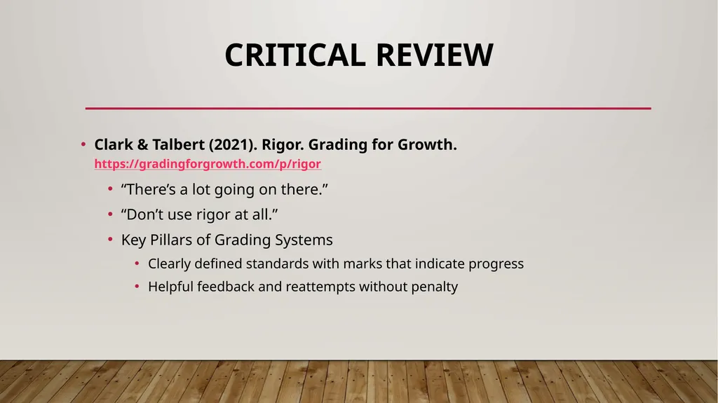 Defining and implementing academic rigor: a 5-year - slide 29 of 36