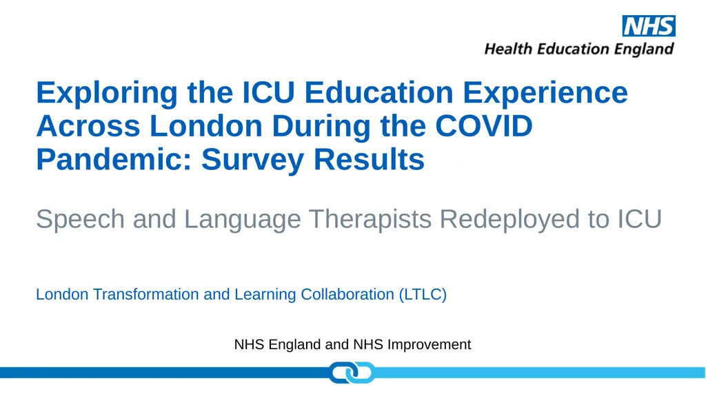 Exploring the ICU Education Experience Across - slide 1 of 19