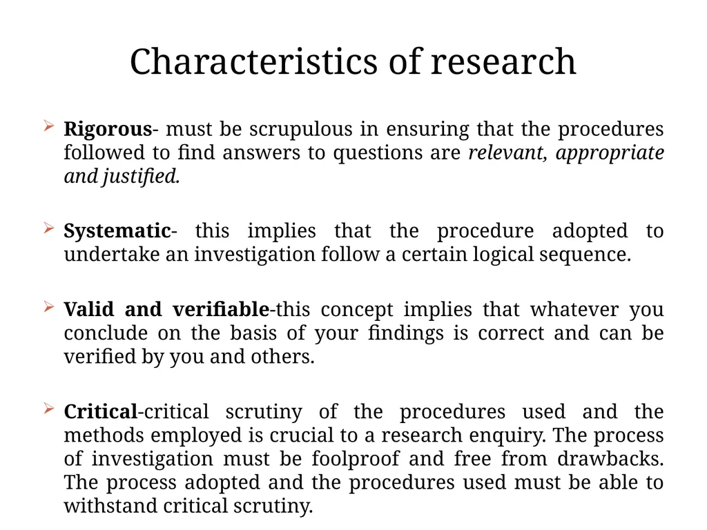 Research methodology Introduction: Approaches to - slide 5 of 20