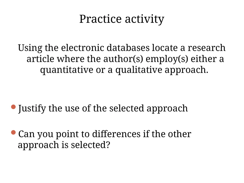 Research methodology Introduction: Approaches to - slide 19 of 20