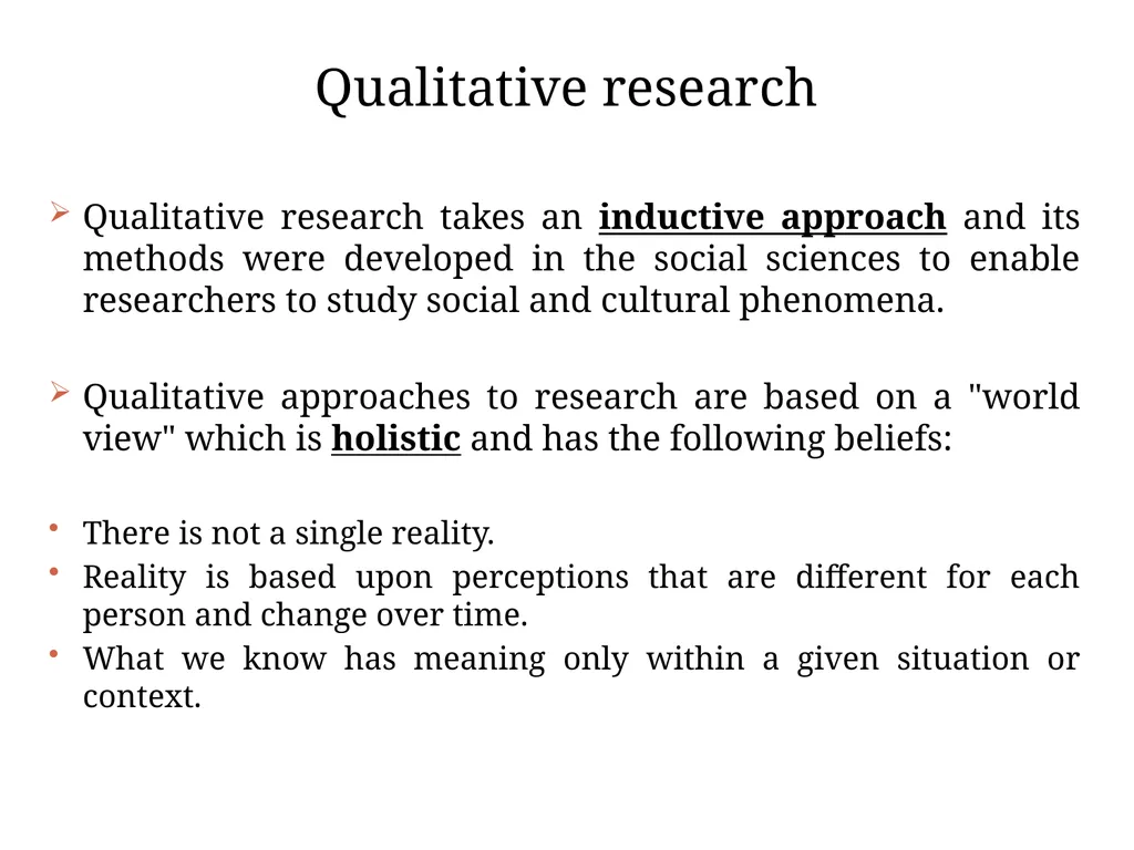 Research methodology Introduction: Approaches to - slide 10 of 20