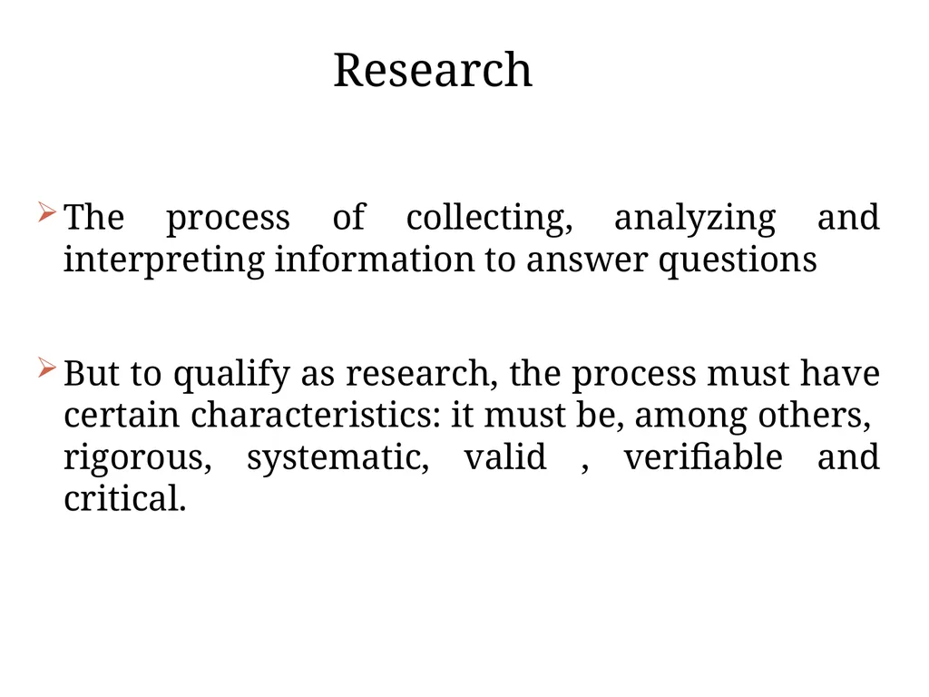 Research methodology Introduction: Approaches to - slide 4 of 20