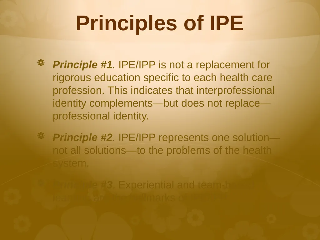 Interprofessional Education Introduction - slide 7 of 16