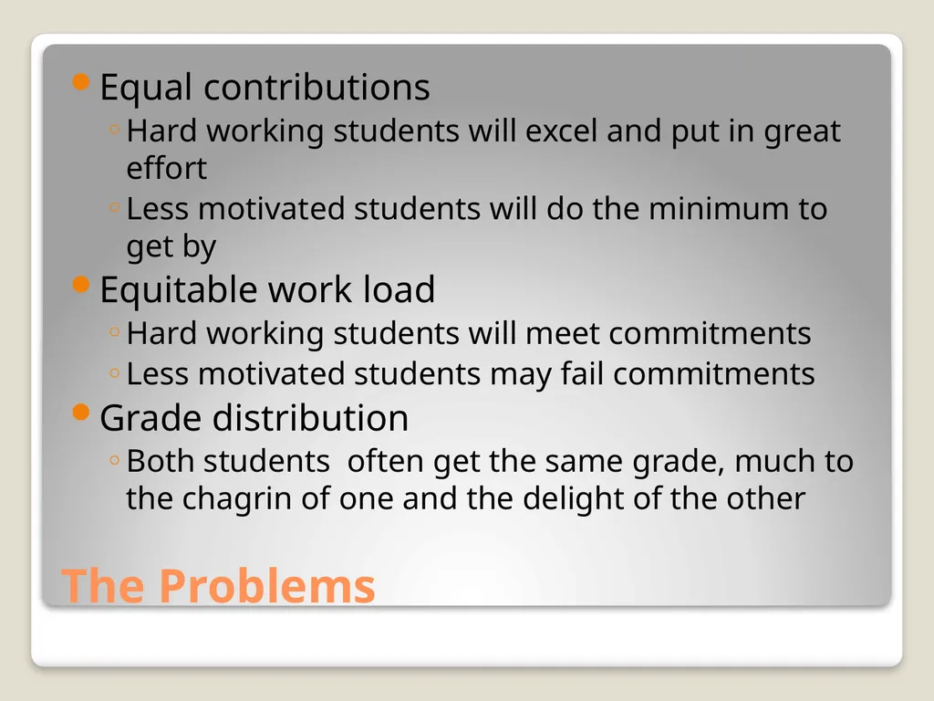 Collaboration and Rigorous Assessment: Group Work - slide 3 of 12