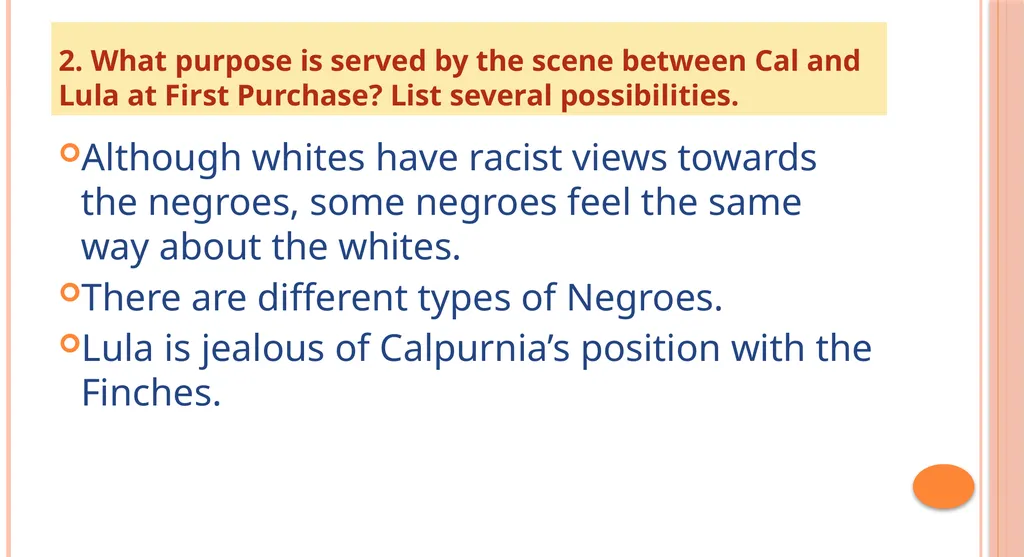 TO KILL A MOCKINGBIRD Part II Chapter 12 - slide 18 of 19