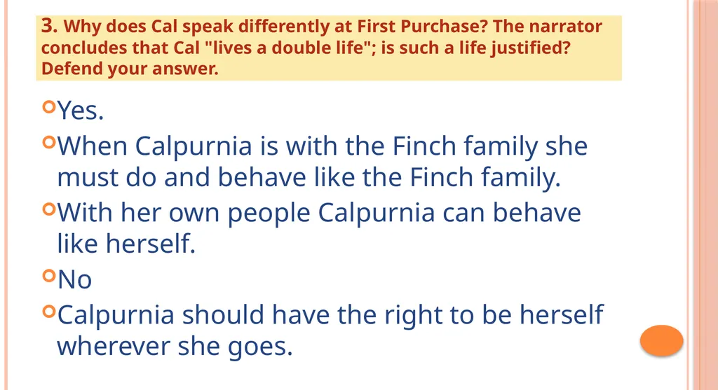 TO KILL A MOCKINGBIRD Part II Chapter 12 - slide 19 of 19