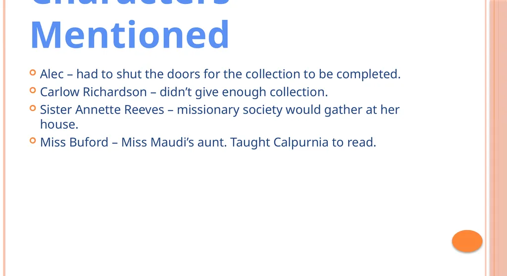 TO KILL A MOCKINGBIRD Part II Chapter 12 - slide 3 of 19