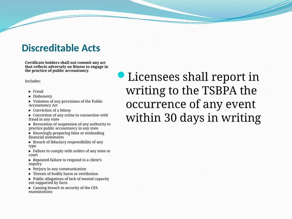The CPA’s Guide to Ethical Behavior By Jolene A. - slide 35 of 39