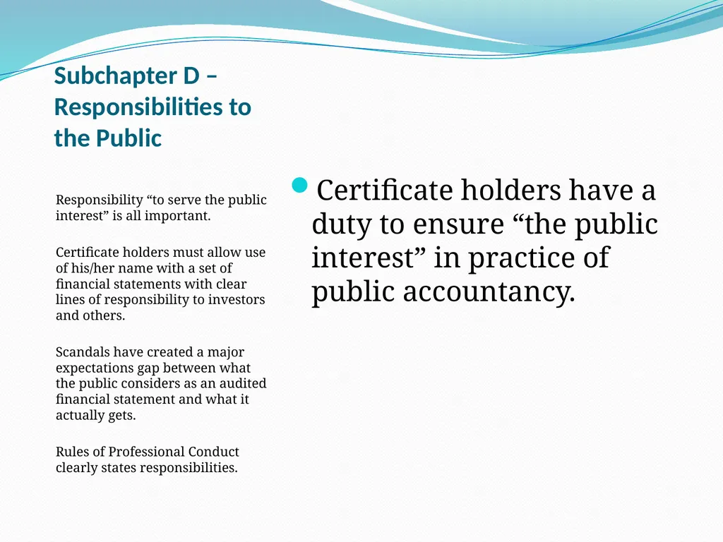 The CPA’s Guide to Ethical Behavior By Jolene A. - slide 30 of 39