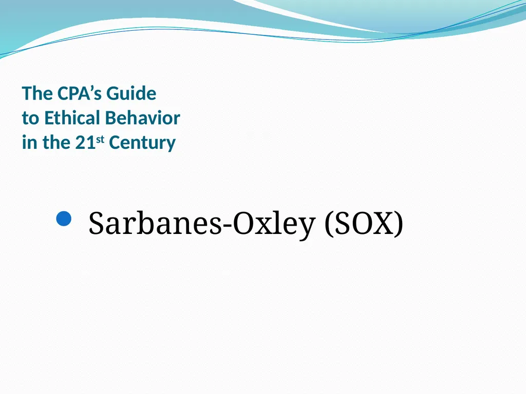 The CPA’s Guide to Ethical Behavior By Jolene A. - slide 37 of 39