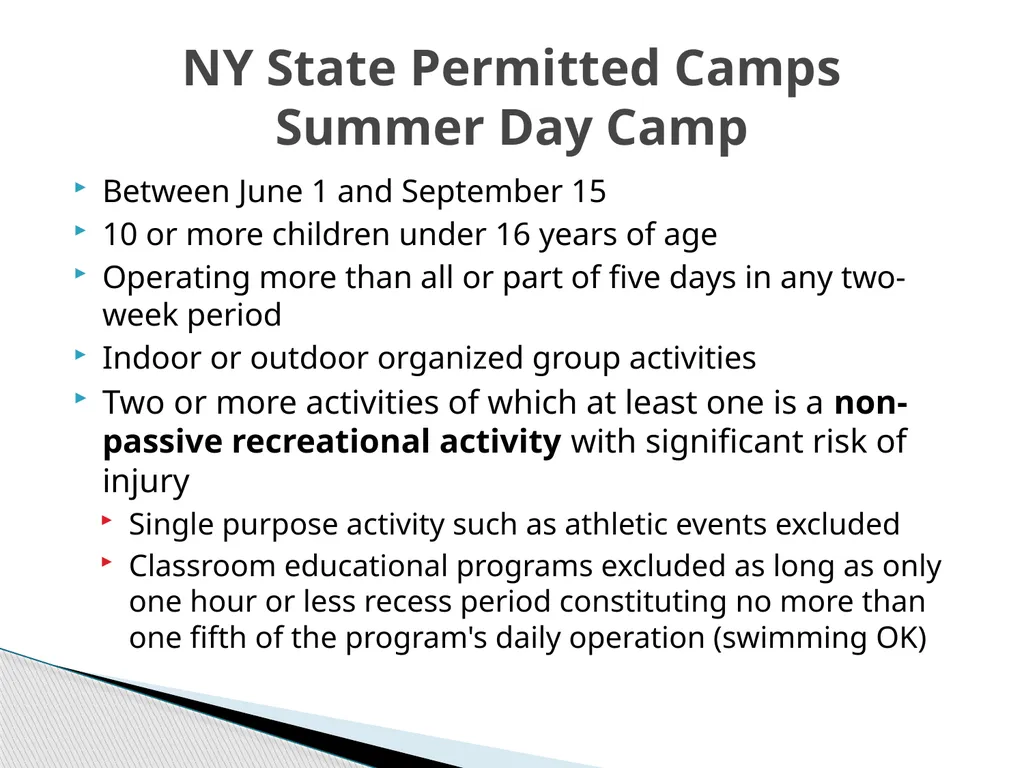 RIT Summer Camp Guidelines Melinda Ward Jody Nolan - slide 4 of 14