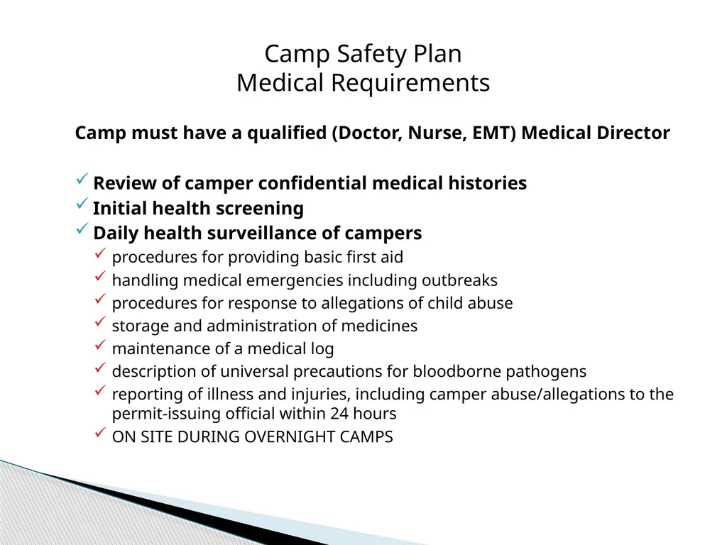 RIT Summer Camp Guidelines Melinda Ward Jody Nolan - slide 12 of 14