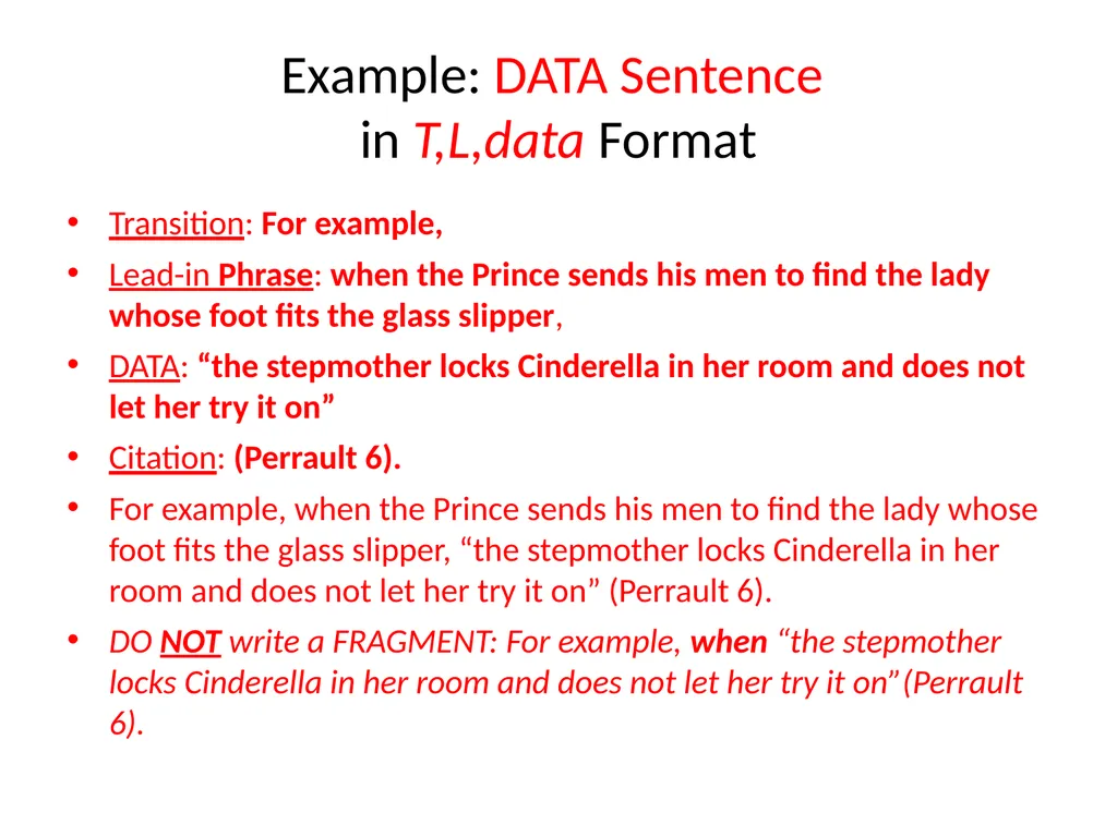 Writing a ONE-Chunk Paragraph Jane Schaffer – - slide 8 of 17