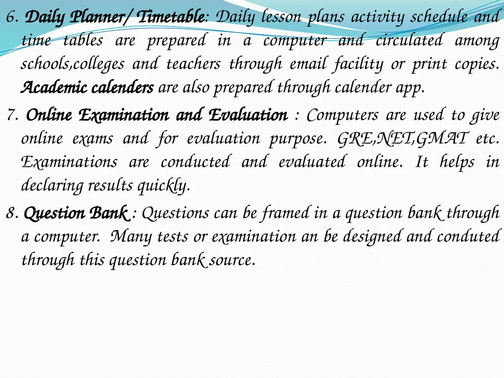 Use of Computers in Education Computer A computer - slide 9 of 14