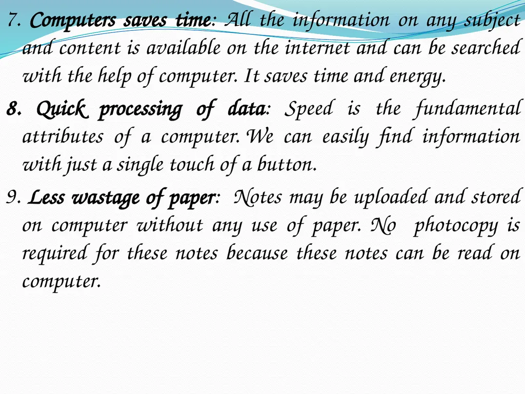 Use of Computers in Education Computer A computer - slide 14 of 14